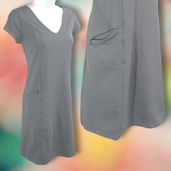 Toad&Co Tech Tomboy Dress Grey / Gray Womens Size Small - Picture 2 of 8